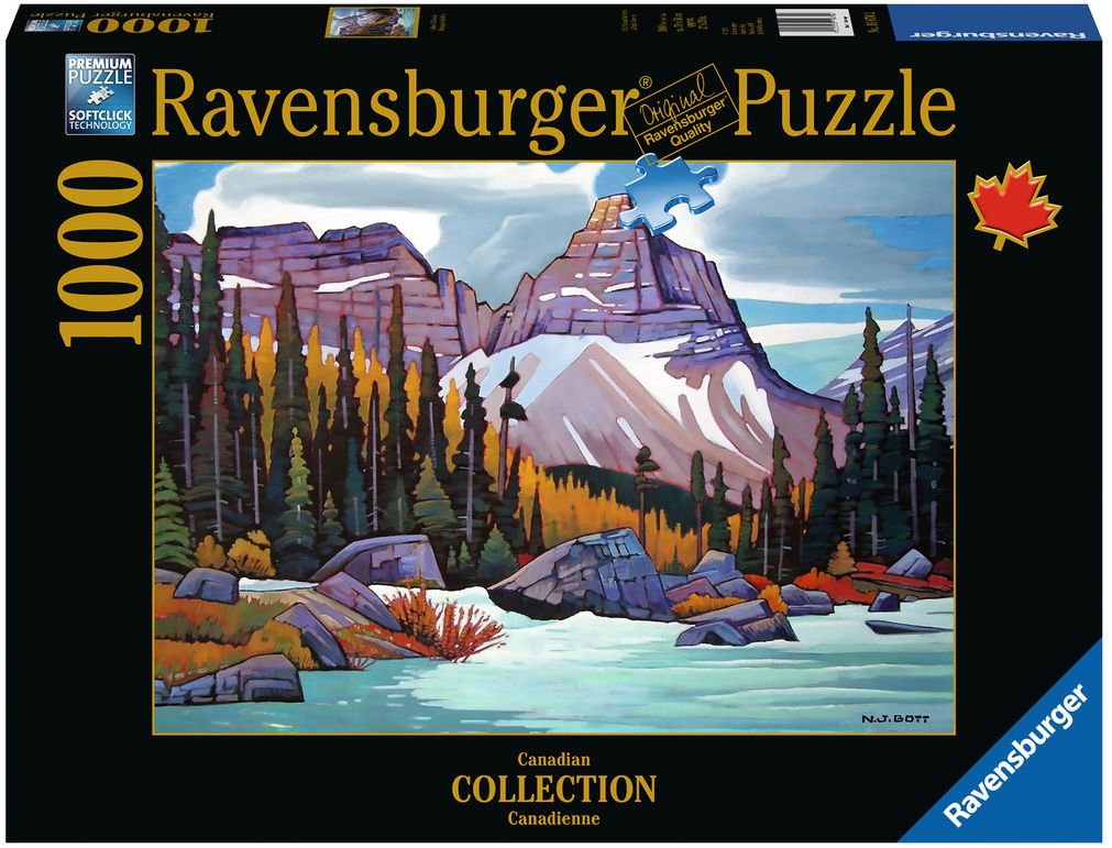 Пъзел Ravensburger от 1000 части - Канадски планини, Никълъс Бот