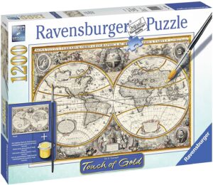 Пъзел Ravensburger от 1200 части - Карта на Античния свят, с боя