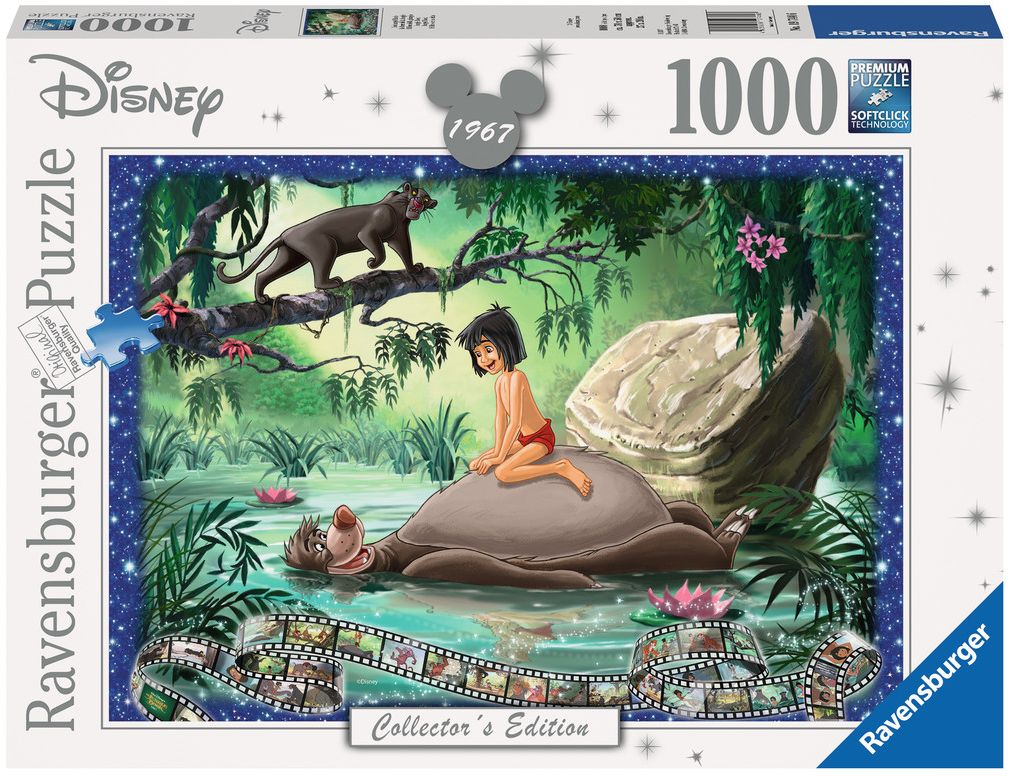 Пъзел Ravensburger от 1000 части - Книга за джунглата
