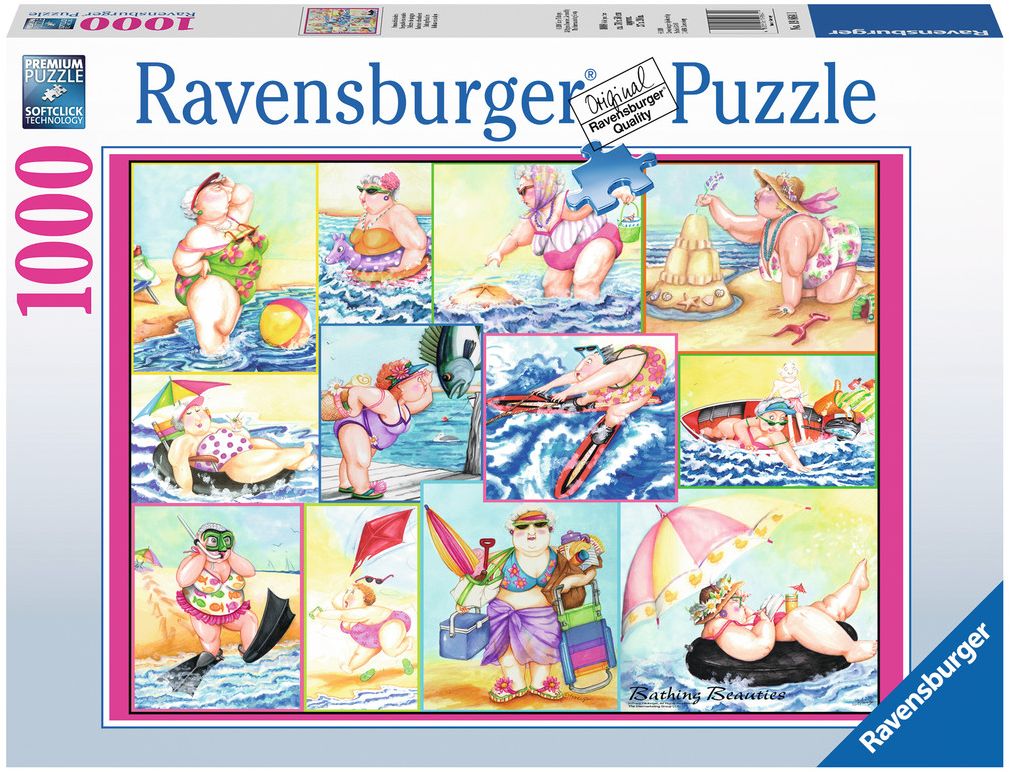 Пъзел Ravensburger от 1000 части - Красавици на плаж