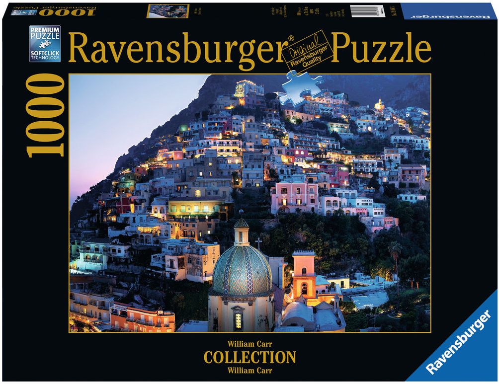 Пъзел Ravensburger от 1000 части - Позитано, Уилям Кар