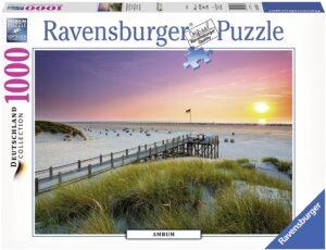 Пъзел Ravensburger от 1000 части - Слънце над остров Амрум