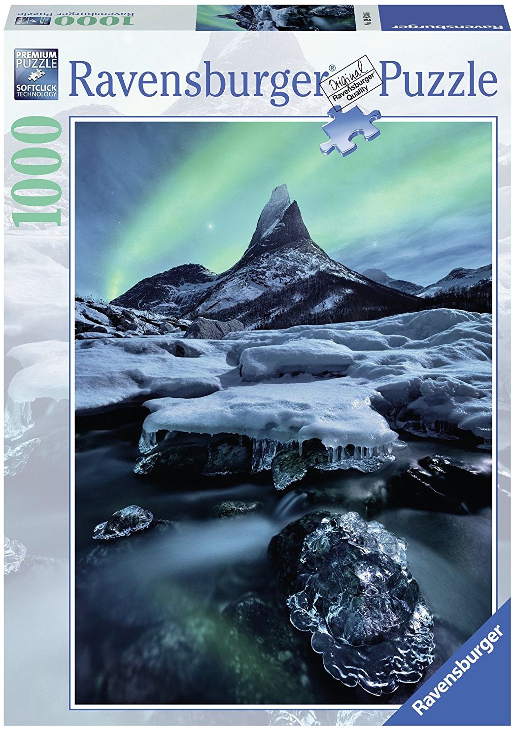 Пъзел Ravensburger от 1000 части - Планината Stetind в Норвегия