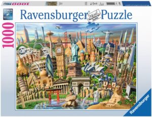 Пъзел Ravensburger от 1000 части - Световни забележителности