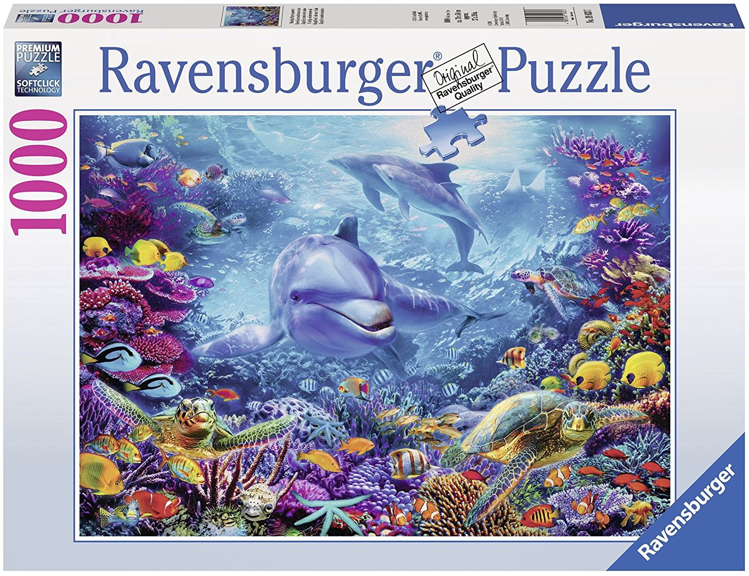 Пъзел Ravensburger от 1000 части - Великолепния подводен свят