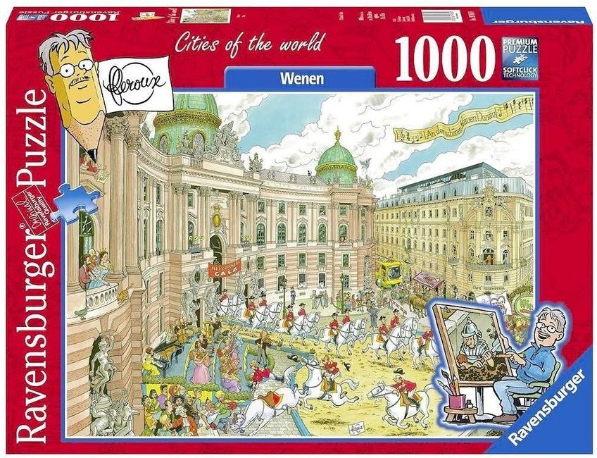 Пъзел Ravensburger от 1000 части - Виена, Frans Le Roux