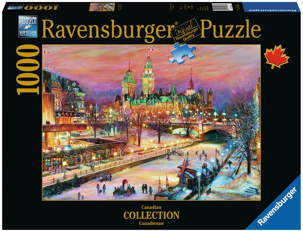 Пъзел Ravensburger от 1000 части - Зимният фестивал в Отава