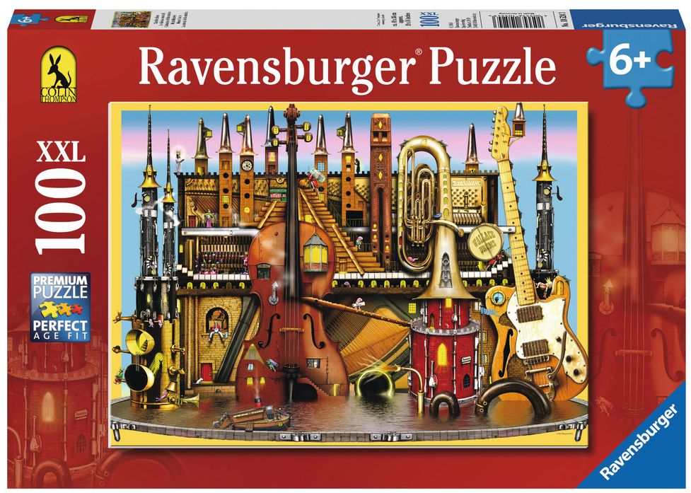 Пъзел Ravensburger от 100 XXL части - Замък от музикални инструменти