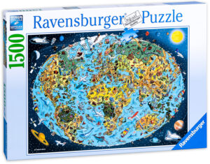 Пъзел Ravensburger от 1500 части - Карта на Земята
