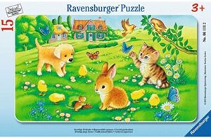 Пъзел Ravensburger от 15 части - Пухкави малки животни