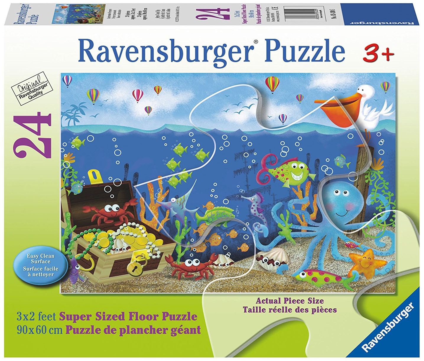 Пъзел Ravensburger от 24 части - Подводно съкровище