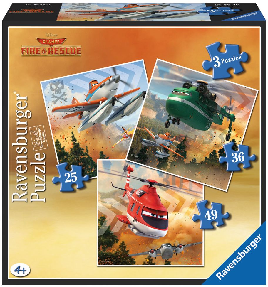 Пъзел Ravensburger 3 в 1 - Безстрашен екип