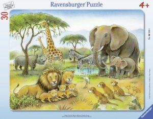 Пъзел Ravensburger от 30 части - Животинският свят в Африка