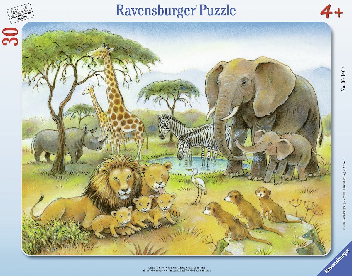 Пъзел Ravensburger от 30 части - Животинският свят в Африка