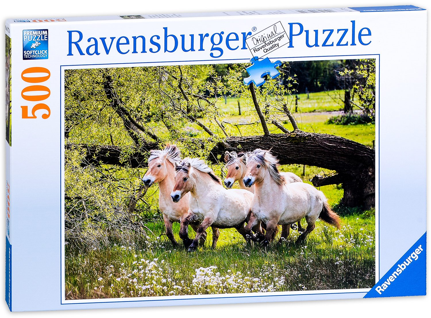 Пъзел Ravensburger от 500 части - Норвежки коне