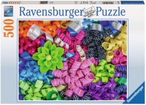 Пъзел Ravensburger от 500 части - Цветни панделки