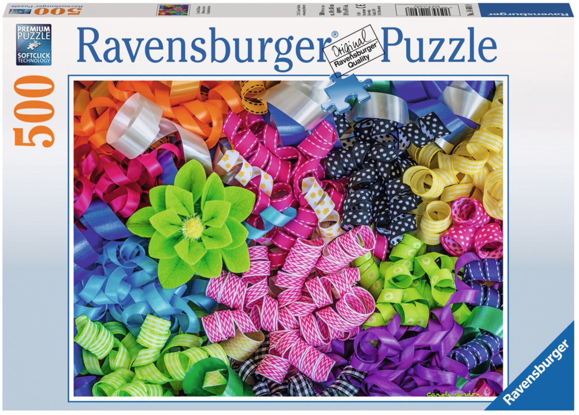 Пъзел Ravensburger от 500 части - Цветни панделки