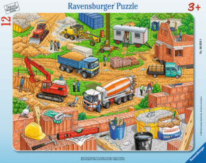 Пъзел Ravensburger от 12 части - Строителна площадка