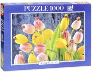 Пъзел Educa от 1000 части - Лалета, Ан Гедес