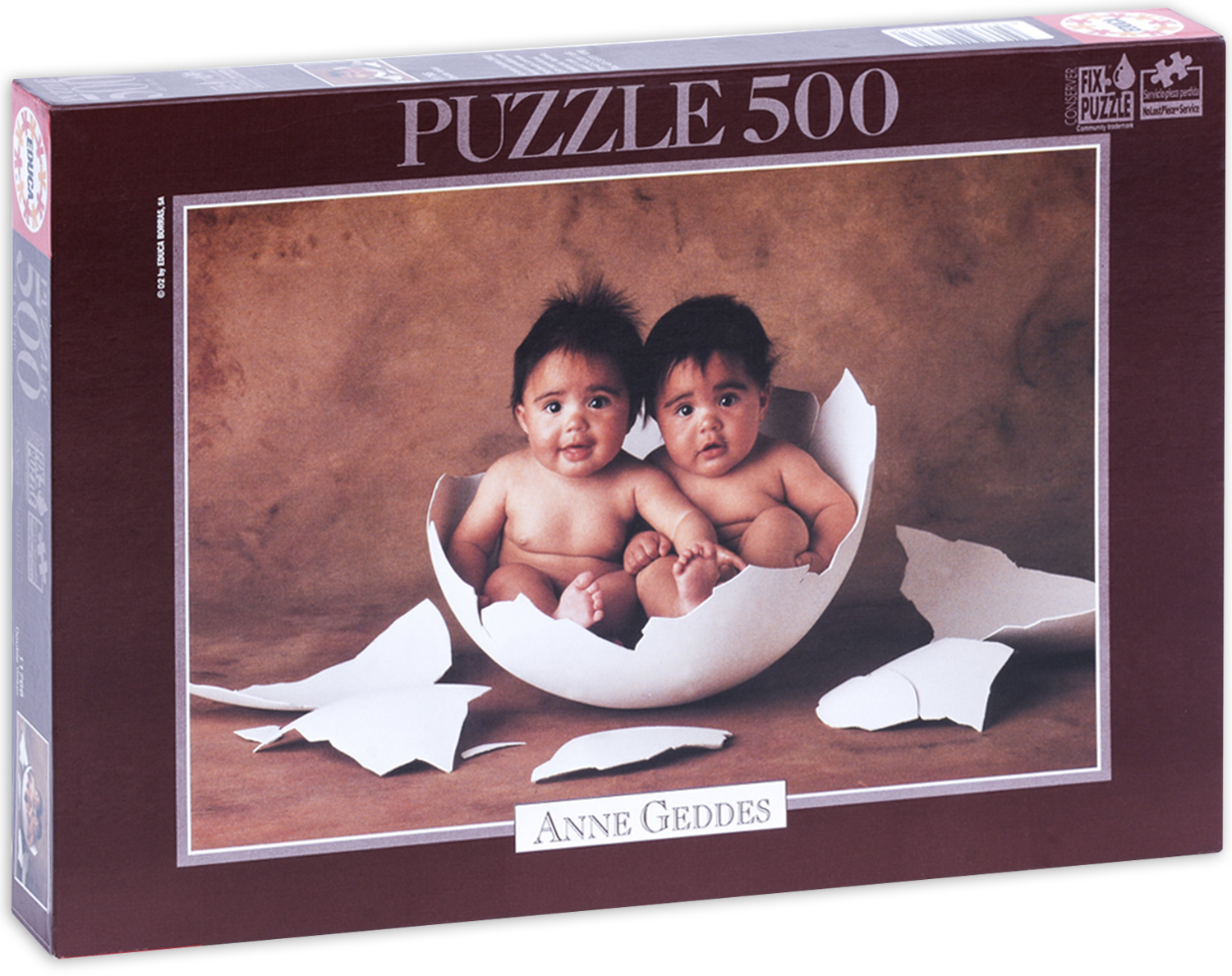 Пъзел Educa от 500 части - Двойно излюпване, Ан Гедес