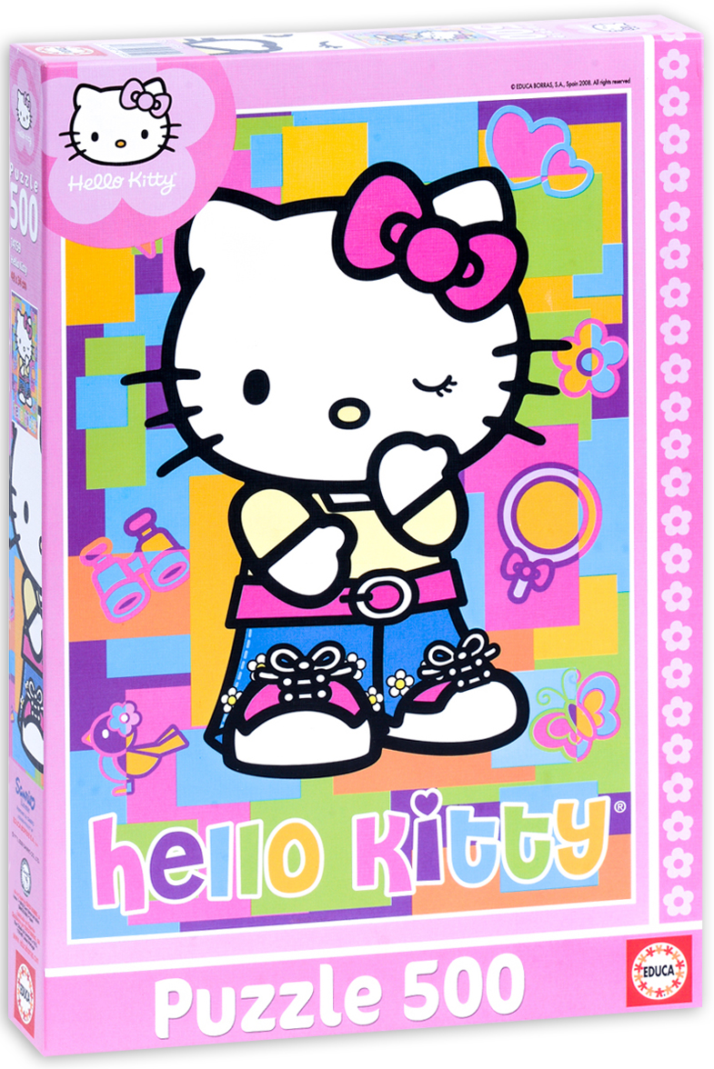 Пъзел Educa от 500 части - Hello Kitty