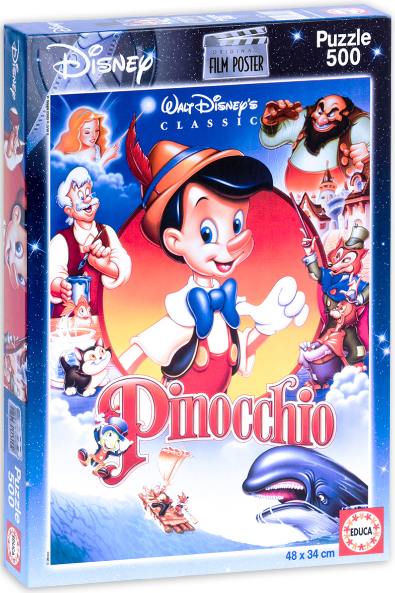 Пъзел Educa от 500 части - Пинокио