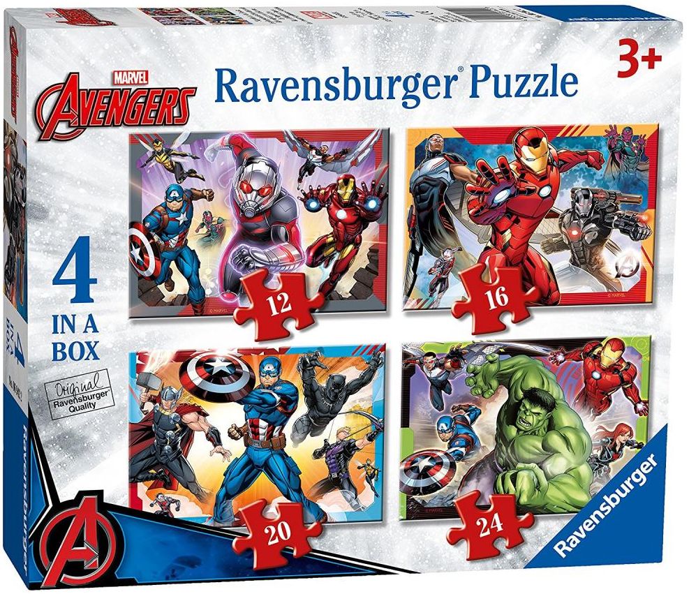 Пъзел Ravensburger 4 в 1 - Отмъстителите