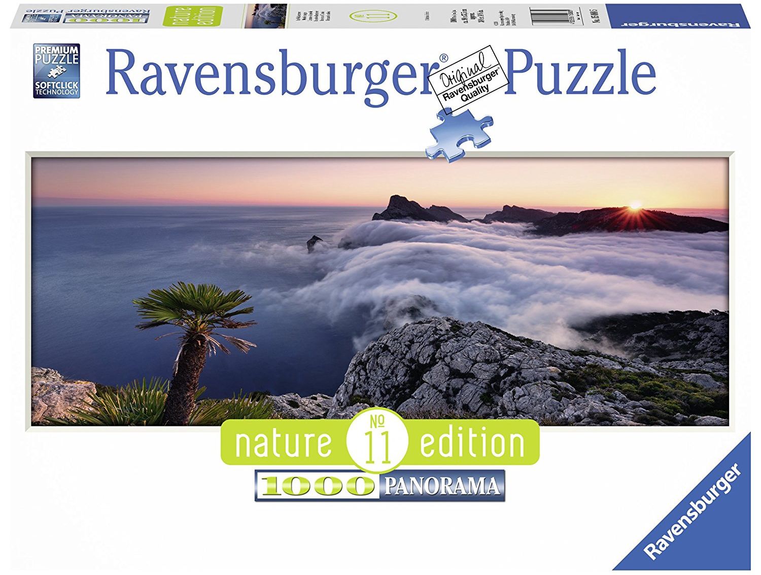Панорамен пъзел Ravensburger от 1000 части - Море от облаци