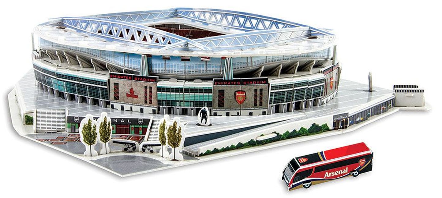 3D пъзел Nanostad от 107 части - Стадион Emirates