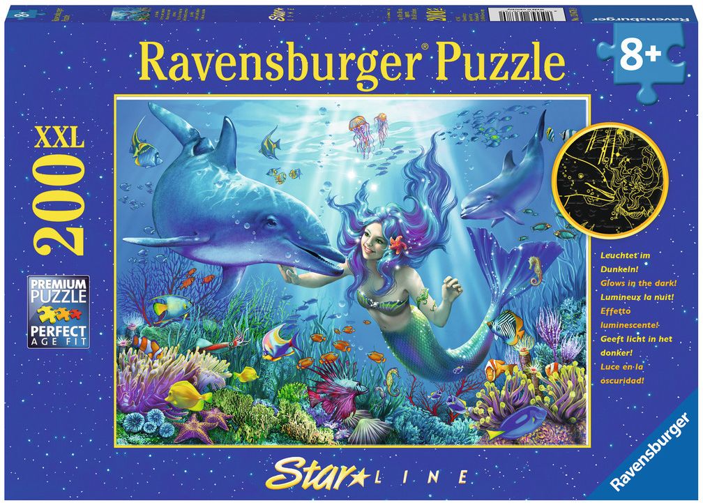 Светещ пъзел Ravensburger от 200 XXL части - Подводен рай