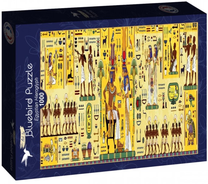 Панорамен пъзел Bluebird от 1000 части - Египетски йероглиф