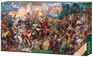 Панорамен пъзел Castorland от 4000 части - Битката при Грюнвалд, Ян Матейко