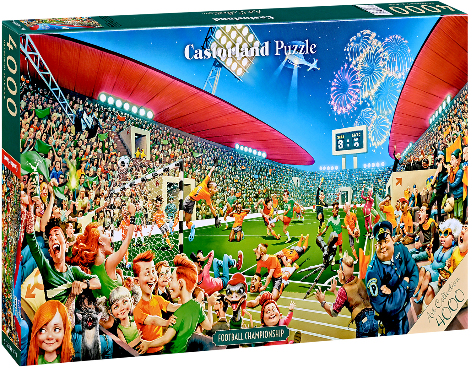Панорамен пъзел Castorland от 4000 части - Футболно първенство