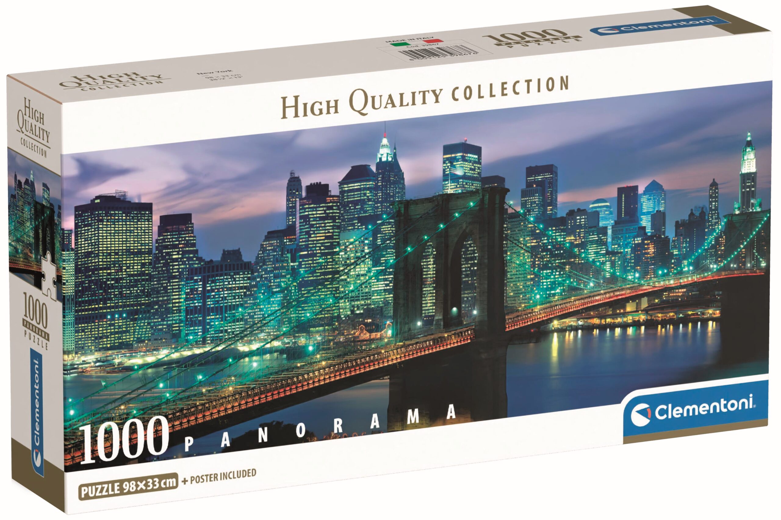Панорамен пъзел Clementoni от 1000 части - Бруклинският мост, Ню Йорк