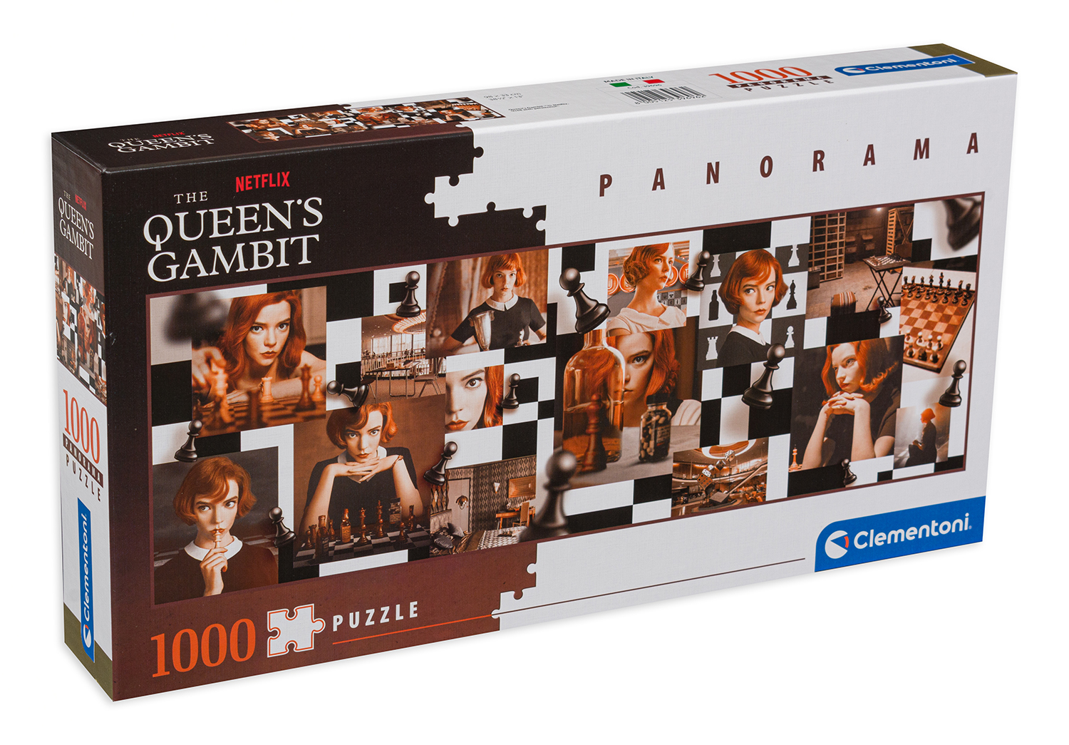 Панорамен пъзел Clementoni от 1000 части - Дамски гамбит