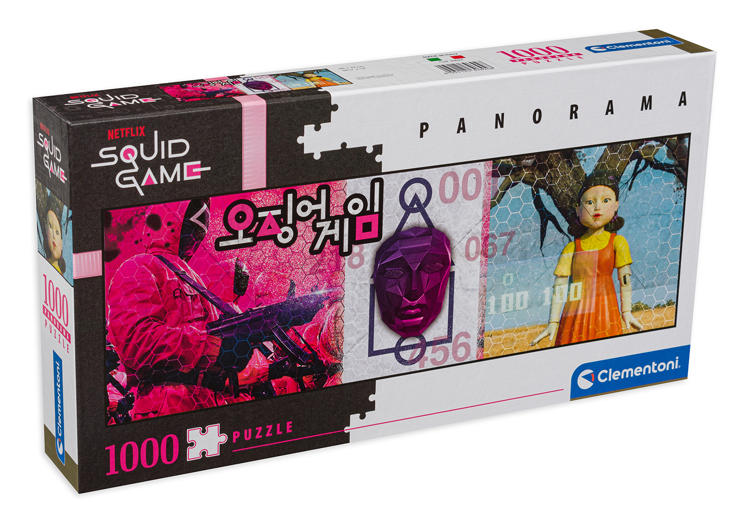 Панорамен пъзел Clementoni от 1000 части - Игра на калмари