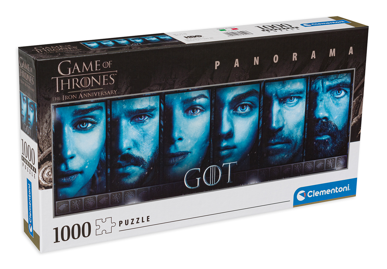 Панорамен пъзел Clementoni от 1000 части - Игра на тронове