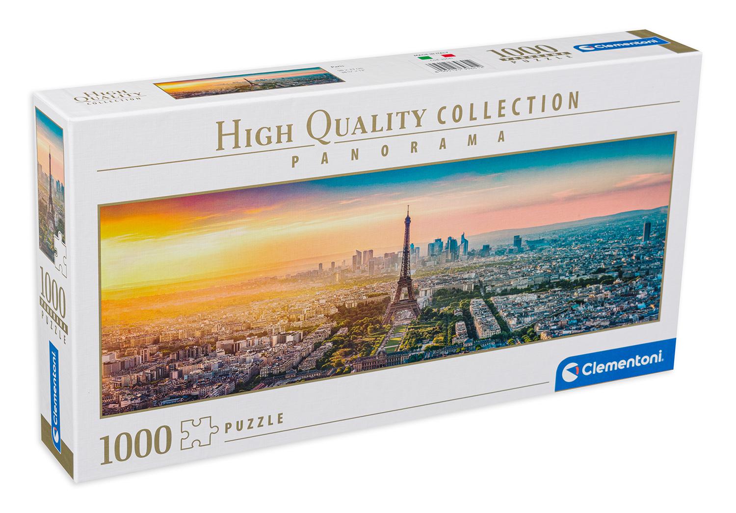 Панорамен пъзел Clementoni от 1000 части - Изглед към Париж