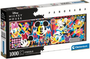 Панорамен пъзел Clementoni от 1000 части - Класическите герои на Дисни