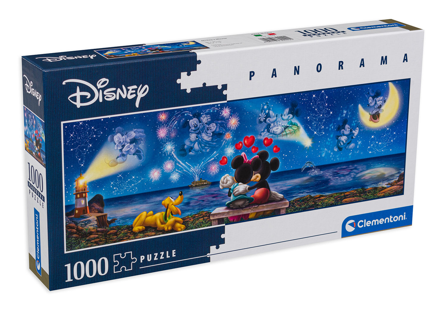 Панорамен пъзел Clementoni от 1000 части - Мики и Мини Маус