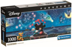 Панорамен пъзел Clementoni от 1000 части - Мики и Мини Маус