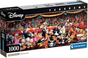 Панорамен пъзел Clementoni от 1000 части - Оркестър Дисни