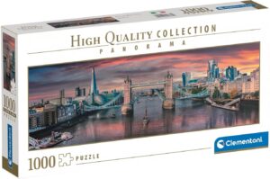 Панорамен пъзел Clementoni от 1000 части - Отвъд река Темза