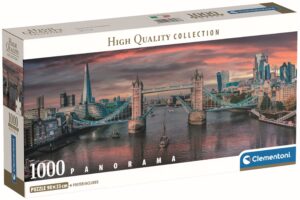 Панорамен пъзел Clementoni от 1000 части - Отвъд река Темза