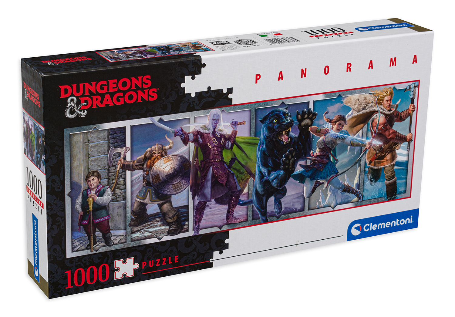 Панорамен пъзел Clementoni от 1000 части - Подземия и дракони
