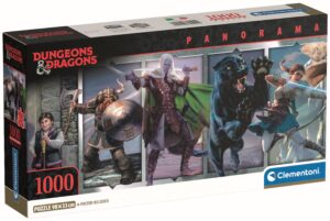 Панорамен пъзел Clementoni от 1000 части - Подземия и дракони