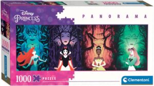 Панорамен пъзел Clementoni от 1000 части - Принцеси