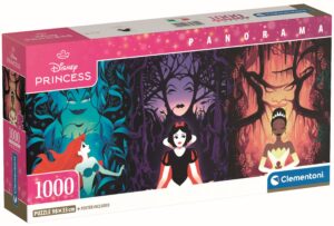 Панорамен пъзел Clementoni от 1000 части - Принцесите на Дисни