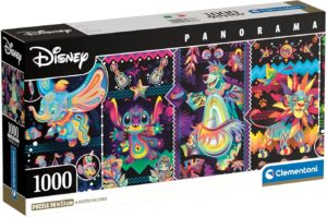 Панорамен пъзел Clementoni от 1000 части - Цветно празненство