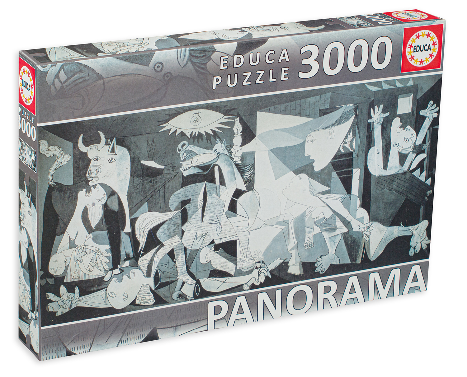 Панорамен пъзел Educa от 3000 части - Герника, Пабло Пикасо